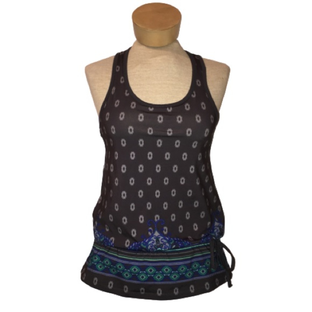 Athleta Asphalt Tic Tac Toe Yoga Support Tank XS